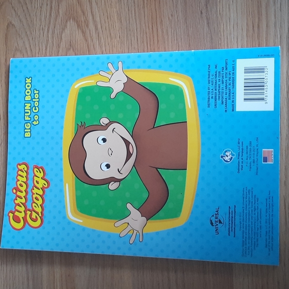 New coloring book Curious George - Picture 3 of 3